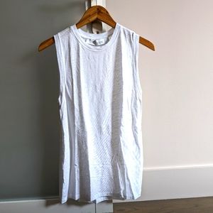 IRO Paris white linen muscle tee